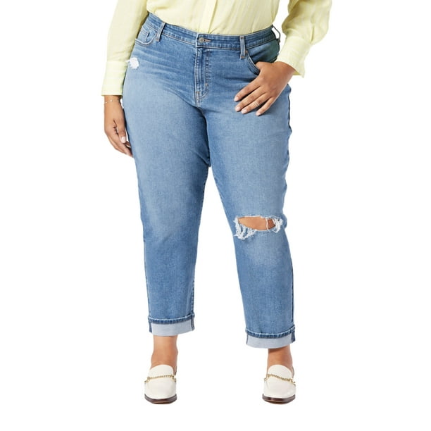 Denizen Boyfriend Pantalon Mujer Jeans Mid-Rise Boyfriend Plus