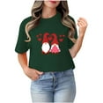 thumbnail image 5 of Aloohaidyvio T Shirts for Women 2025 Cute Valentine Tshirt Casual Short Sleeve Heart Print Graphic Tee Tops, 5 of 5