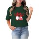 thumbnail image 4 of Blusas de Manga Corta para las Mujeres Divertida Impresión Cuello Redondo Camiseta Vintage, Blusas de Primavera para las Mujeres, 4 of 8