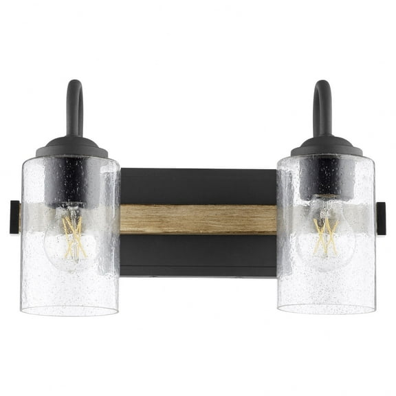 Quorum Lighting - Pepper Glass - 2 Light Bath Vanity