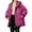 Hot Pink, variant on Girls Long Winter Down Coat Hooded Thick Warm Jacket for Kids Windproof Outdoor Cold Weather Outerwear