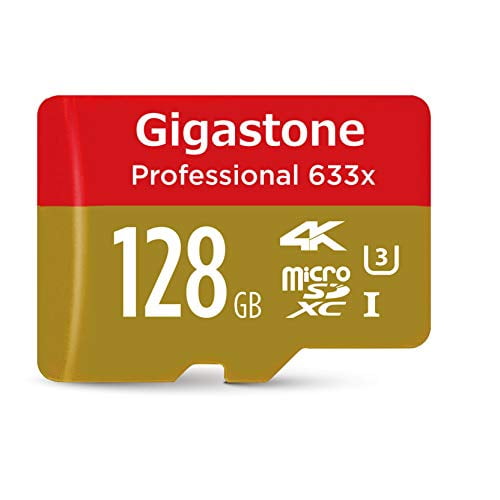 Gigastone 128GB Micro SD Card, Professional, 4K Ultra HD, Micro SDXC