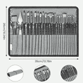 thumbnail image 5 of Xueyu 24Pcs Black Paint Brushes Set for Acrylic Painting, Oil Watercolor Acrylic Paint Brush, Artist Paintbrushes for Body Face Rock Canvas, Adult Beginners Drawing Arts Crafts Supplies, 5 of 9