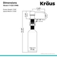 thumbnail image 5 of KRAUS Kitchen Soap and Lotion Dispenser in Matte Black, KSD-31MB, 5 of 5
