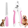 thumbnail image 1 of Stainless Steel Cat and Dog Nail Clippers and Trimmer - with Safety Guard To Avoid Over Cutting - Razor Sharp Blade for Thick Toenail Pink, 1 of 8