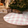 thumbnail image 5 of Bingfone Christmas Tree Skirt Mat Christmas Decoration Interior 48" -Pink Checkboard, 5 of 6