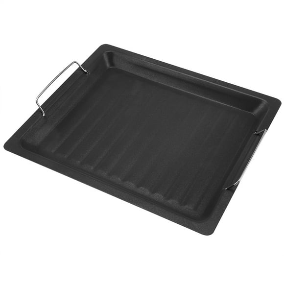 NonStick BBQ Frying Pan, Grilling Skillet, Rectangle Baking Stone BBQ Plate Pan, Outdoors Barbecue Accessory For BBQ , Picnics And Outdoor Activities