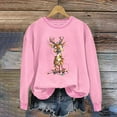 thumbnail image 5 of Frostluinai Christmas Sweatshirts for Women Ugly Graphic Pullover Crewneck Oversized Fleece Sweat Shirts Xmas Holiday Top, 5 of 5