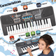 thumbnail image 3 of Teclado Para Niños Con Micrófono, Teclado De Piano Portátil Negro, 3 of 7
