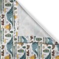thumbnail image 3 of Ambesonne Winter Kitchen Curtains, Camping Instruments Print, 55"x45", White Cadet Blue, 3 of 3
