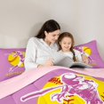 thumbnail image 4 of Manfei Softball Gamer King Size Comforter Sets,Ball Sport Comforters King Size,Pink Reversible,3 Pieces,1 Comforter and 2 Pillowcases, 4 of 7