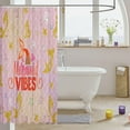 thumbnail image 3 of Golden Sequins Mermaid Shower Curtain Set Shell Starfish Shower Curtain,Glitter Sequined Fishtail Bath Curtain Sealife 72"Wx72"L,Nautical Sea Animal Ocean Decor Pink Kawaii Mermaid Gifts for Girls, 3 of 6