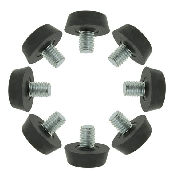 M8 x 10 x 22mm Furniture Glide Leveling Feet for Table Desk Cabinet Leg 8pcs