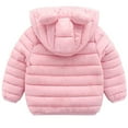 thumbnail image 2 of ENFLASH 2T 3T 4T 5T Winter Coat for Toddler Kid Baby Boy Girl Light Puffer Bear Hooded Down Jacket, 2 of 8