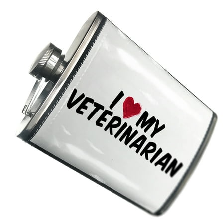 

NEONBLOND Flask I heart love my Veterinarian