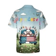 thumbnail image 2 of Happy Easter Poodle American Flag Truck Bunny Ears Hawaiian Shirt Breathable Summer Unisex Merch Poodles Dog Lover Gifts Idea - 03001, 2 of 6