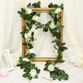 thumbnail image 6 of Morttic 1x Artificial Rose Vine Silk Flower Garland Hanging Vines Home Outdoor Wedding Arch Garden Wall Decor (Light Pink), 6 of 7