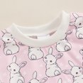 thumbnail image 5 of Bagilaanoe Newborn Baby Girl Boy Easter Rompers Print Short Sleeve Bodysuits 3M 6M 12M 18M Infant Casual One Piece Short Jumpsuit, 5 of 7