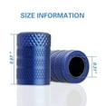 thumbnail image 4 of Tapones para válvulas de neumáticos CKAuto, aluminio anodizado azul, 4 unidades, 4 of 6