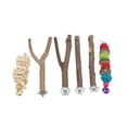 thumbnail image 1 of Wood Bird Perch Stand Set,Bird Perch Stand Set Bird Perch Stand Set Birds Stand Perch Set Top of the Line, 1 of 14