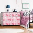 thumbnail image 2 of Sorbus Dresser with 8 Fabric Bins Drawers - Kids Furniture Storage Chest for Clothing Toys Organization, Bedroom, Closet (Tie-Dye Pink), 2 of 6