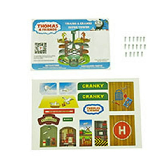 Replacement Parts for Thomas and Friends Train Set - GXH09 ~ Thomas & Friends Trains and Cranes Super Tower Playset ~ Replacement Labels / Stickers, Screws and Manual
