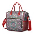 thumbnail image 1 of Cultural Fusion Mandala Multi-Pocket Lunch Bag - Detachable Strap for Convenient Carrying, 1 of 6