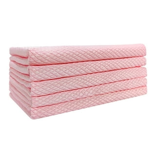  kimteny 10 Pack Pineapple Weave Kitchen Cloths Dish Towels,  Ultra Soft Absorbent Microfiber Dish Cloths Quick Drying Dish Rags, 12x12  Inches (Pink) : Health & Household