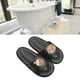 thumbnail image 5 of Zapatillas de PVC cómodas, diseño ergonómico, patrón de dibujos animados, sandalias de suela gruesa, zapatillas de interior para el hogar, té con leche, perro, color negro 40-41, 5 of 12