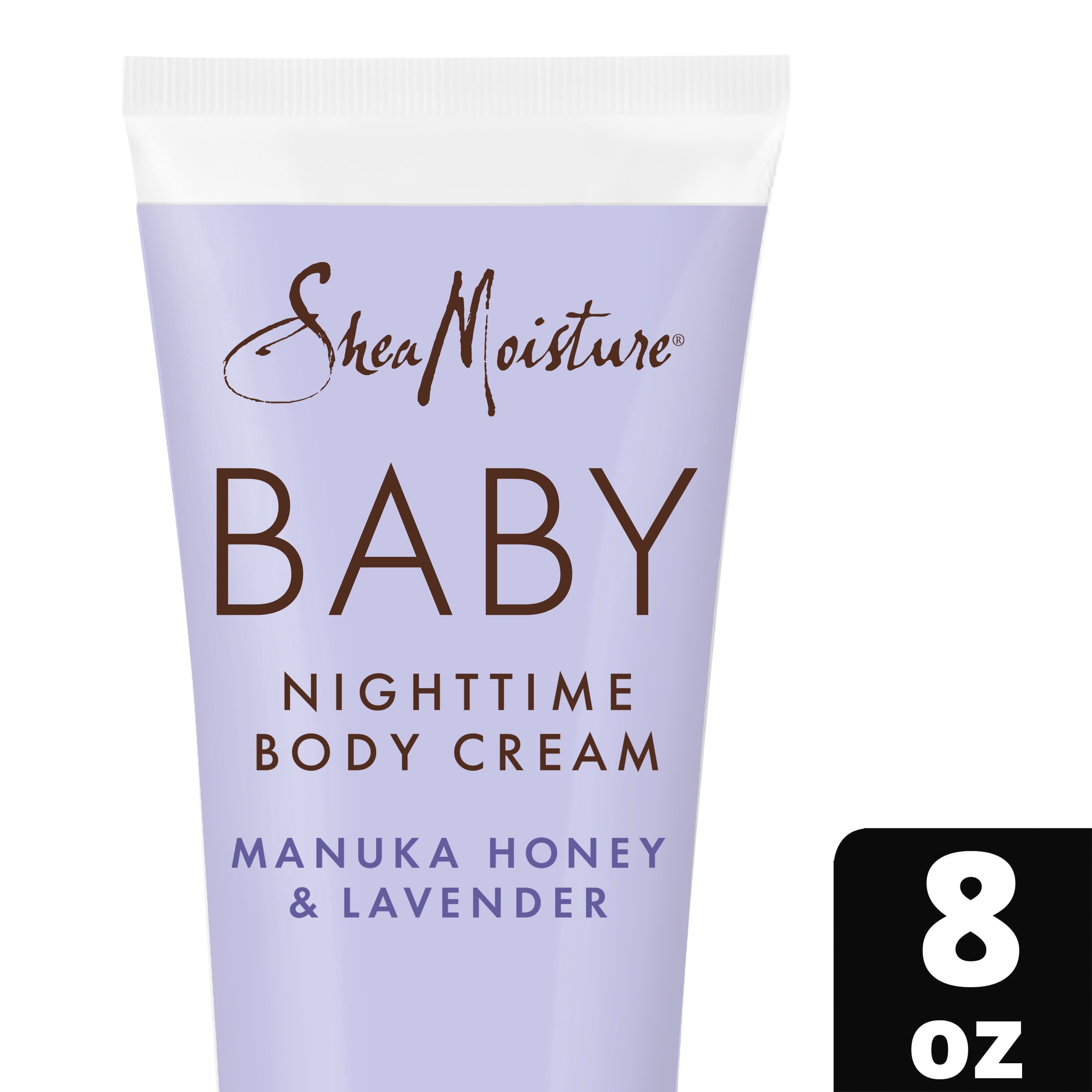 (2 pack) SheaMoisture Baby Moisturizer For Delicate Hair And Skin Manuka Honey & Lavender Nighttime Hair And Skin Care Regimen ,8 oz