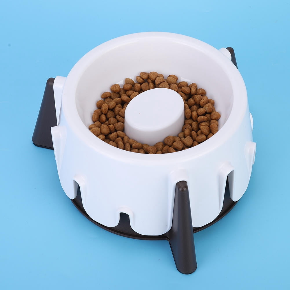 LAZIOEGR Five‑Level Adjustable Slow Food Feeder Bowl – Wet & Dry, Non‑Slip, Spine‑Protecting Design for Dogs & Cats