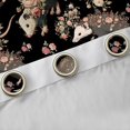 thumbnail image 4 of jejeloiu Cute Opossum Blackout Curtains Set of 2 (52x84 Each),Kawaii Rustic Floral Window Curtains,Gray Black Curtains and Drapes For Girls Boys,Luxury Bedroom Decor, 4 of 6