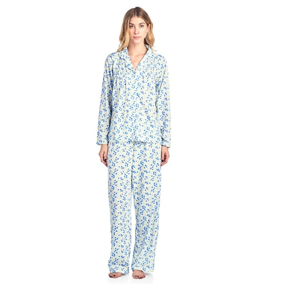 Casual Nights Women's Long Sleeve Floral Pajama Set