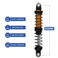 thumbnail image 3 of pitrice 4pcs Metal Shock Absorber Damper for Axial 90046 TRX6 RC Car Parts Accessory 90mm, 3 of 9