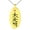 Gold, variant on Stainless Steel Reiki Dai Ko Myo Master Engraved Small Oval Charm Pendant Necklace