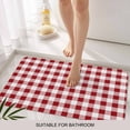 thumbnail image 3 of Farmhouse Buffalo Plaid Door Mat&nbsp;Indoor Outdoor Entrance, Non Slip Small Rug for Kitchen Bathroom Entryway Rug, Red White Checkered Washable Doormat Floor Mat for Office Home Decor 16x24 Inch, 3 of 8