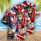 thumbnail image 5 of Camisa hawaiana divertida para hombre, sudadera playera con estampado de gato y música en 3D, camisa de manga corta de diseñador callejero, ropa para hombre de alta calidad, 5 of 5