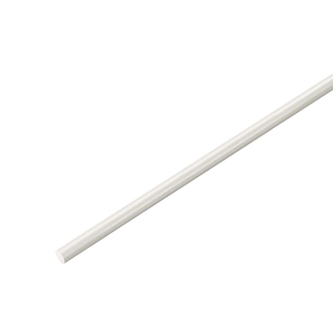 uxcell Plastic Round Rod,3/32 inch Dia 20 inch Length,White FRP Fiberglass Round Rod Engineering Plastic Bar 5pcs