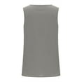 thumbnail image 5 of LYEAA Womens Tank Tops Plus Size Cotton Sleeveless Crew Neck Summer Loose Casual Tee Shirts Solid Flowy Beach Elegant Fashion Pullover Vest Breathable Soft Loungewear Going Out Clothes Gray M, 5 of 6