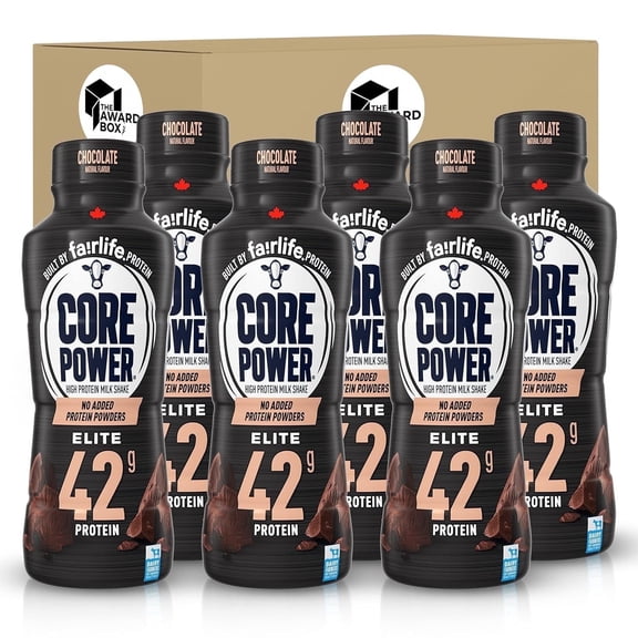 The Award Box Fairlife Protein Shake, Chocolate, 42g, 14 oz, 6-Pack