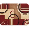 thumbnail image 1 of Tapis d'Égouttage en Caoutchouc Lavables à Motifs Abstraits d'Arcs et de Formes Rouges pour Comptoir de Cuisine, Maison, Grand Tapis de Bar à Café, Accessoires et Déco pour Ustensiles, Vaisselle à Pied 18 Pieds''x24 Pieds'', 1 of 5