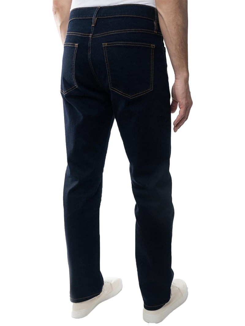 Lazer Mens Slim Fit Dark Wash Straight Leg Jeans - Walmart.com