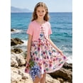 thumbnail image 3 of Lanbubble Girls Dresses Sleeveless Summer Dress with Cardigan for Kids Casual, 7-8 Years, 3 of 8