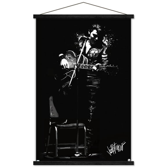Elvis Presley - 68 Shadows Wall Poster with Magnetic Frame, 22.375" x 34"