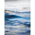 thumbnail image 2 of Hinz 15x18 White Modern Wood Framed Museum Art Print Titled - Abstract Seascape Dark Blue, 2 of 4