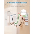 thumbnail image 2 of Interruptor regulador inteligente Meross MSS560, paquete de 4 unidades, WiFi, Apple HomeKit, 2 of 8