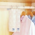 thumbnail image 6 of Recyclable Hanging Wardrobe Dehumidifier Bags | Silica Gel Desiccant | Moisture Absorber | Mildewproof | Discoloration Indicator | Reusable | 2 Pack | 30×12cm for Closet, Storage, Shoe Cabinet, 6 of 9