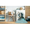 thumbnail image 2 of Ahgly Company Machine Washable Indoor Rectangle Transitional Medium Turquoise Green Area Rugs, 5' x 8', 2 of 7