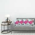 thumbnail image 3 of Ambesonne Vintage Throw Pillow Cover 4 Pack, Old Car Cartoon Style, 18", Pale Blue Hot Pink, 3 of 5