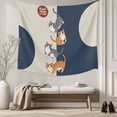 thumbnail image 5 of Japanese Cute Cats Small Tapestry for Bedroom Wall Hanging Tapestry, Harmony Cartoon Kitty Ceiling Backdrop Tapestries Poster Blanket Wall Decor for Teens Room Living Room Dorm 23" x 28", 5 of 8